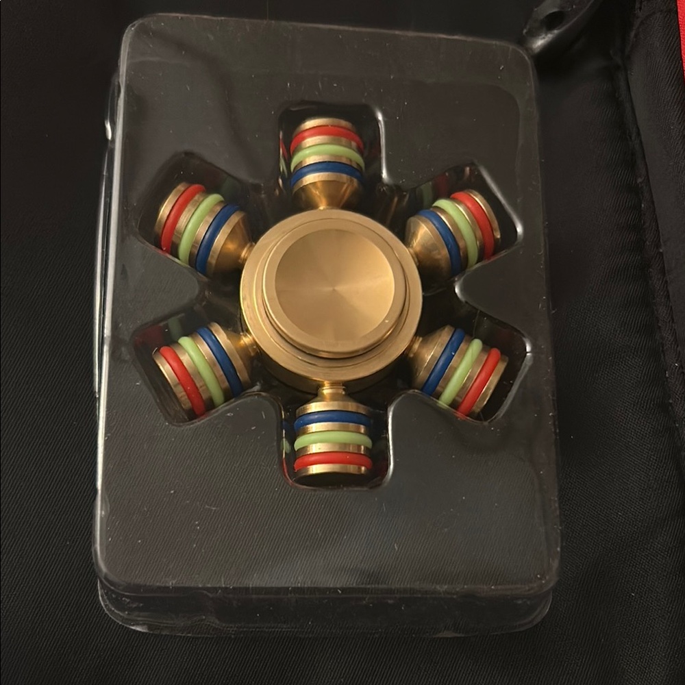 Colorful Gold Fidget Spinner
